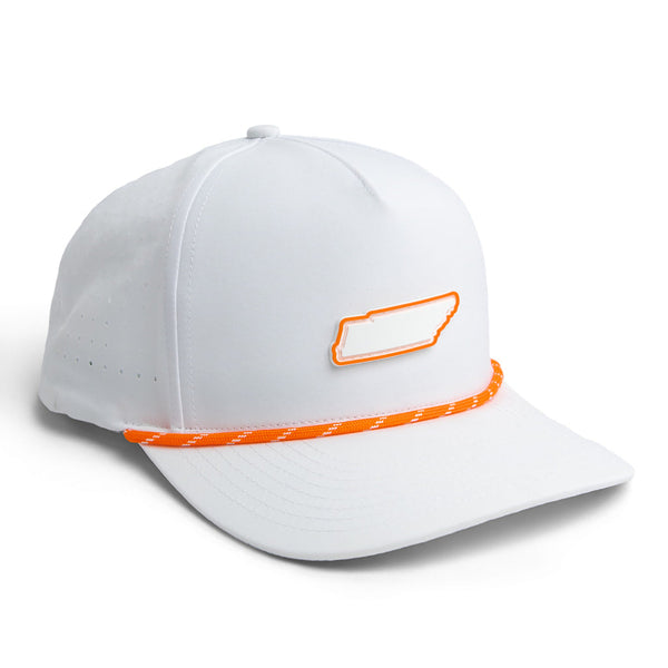 Tennessee Orange State 5 - Brawn & Fox Origin 5-Panel Golf Hat Front