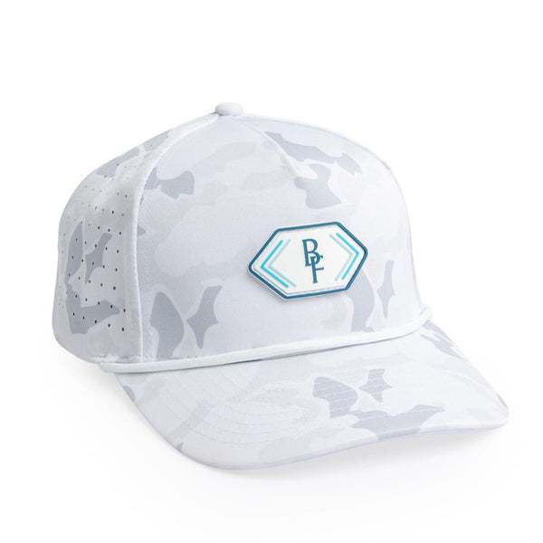 BF Snow 5 - Brawn & Fox Origin 5-Panel Golf Hat Front