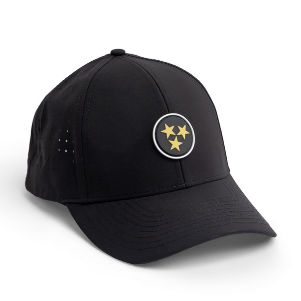 Franklin Black - Brawn & Fox Axis 6-Panel Golf Hat Front