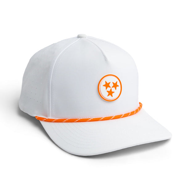 Tennessee Orange Tri 5 - Brawn & Fox Origin 5-Panel Golf Hat Front