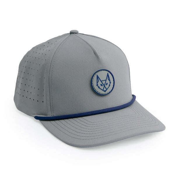 Fox Grey 5 - Brawn & Fox Origin 5-Panel Golf Hat Front