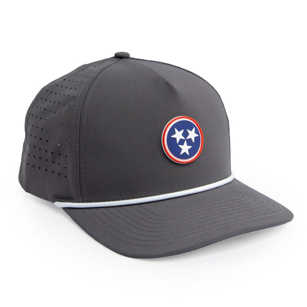 Grey Harbor - Brawn & Fox Origin 5-Panel Golf Hat Front