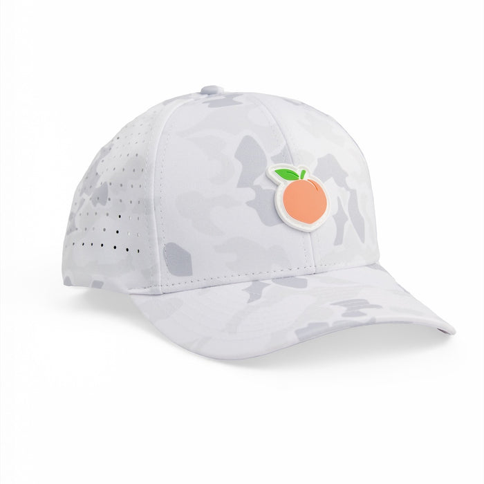 Georgia Peach Camo - Brawn & Fox Axis 6-Panel Golf Hat Front