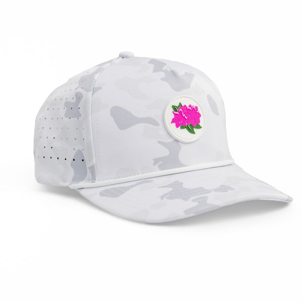 Azalea Snow - Brawn & Fox Origin 5-Panel Golf Hat Front