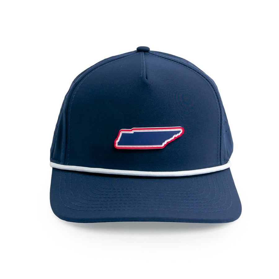 Navy Field - Brawn & Fox Origin 5-Panel Golf Hat Side
