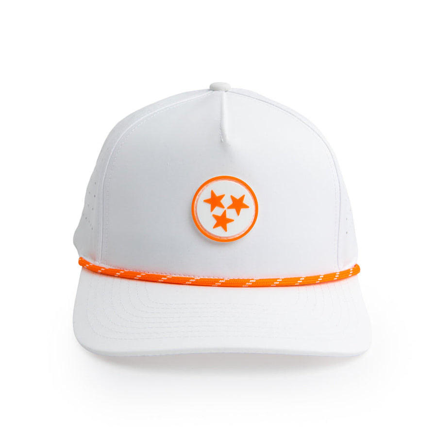 Tennessee Orange Tri 5 - Brawn & Fox Origin 5-Panel Golf Hat Side