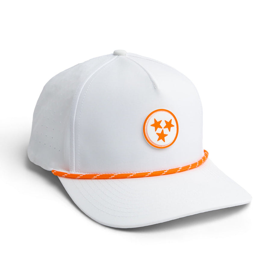 Tennessee Orange Tri 5 - Brawn & Fox Origin 5-Panel Golf Hat Front