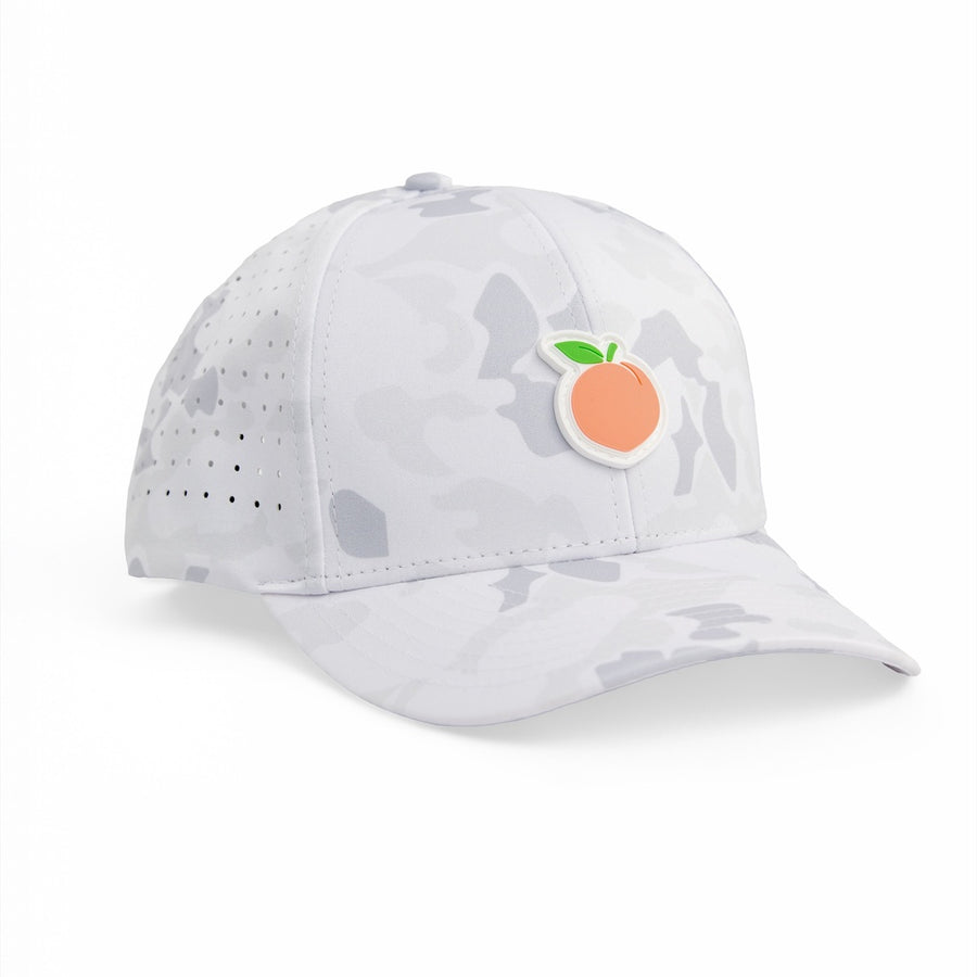 Georgia Peach Camo - Brawn & Fox Axis 6-Panel Golf Hat Front