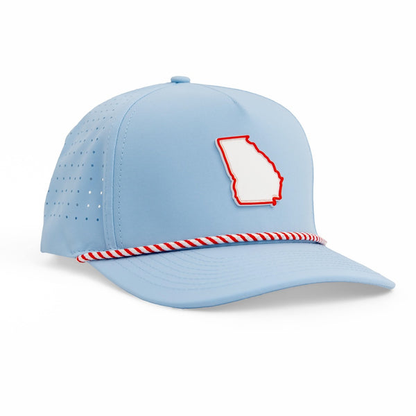 Georgia Outline Blue - Brawn & Fox Golf Hat
