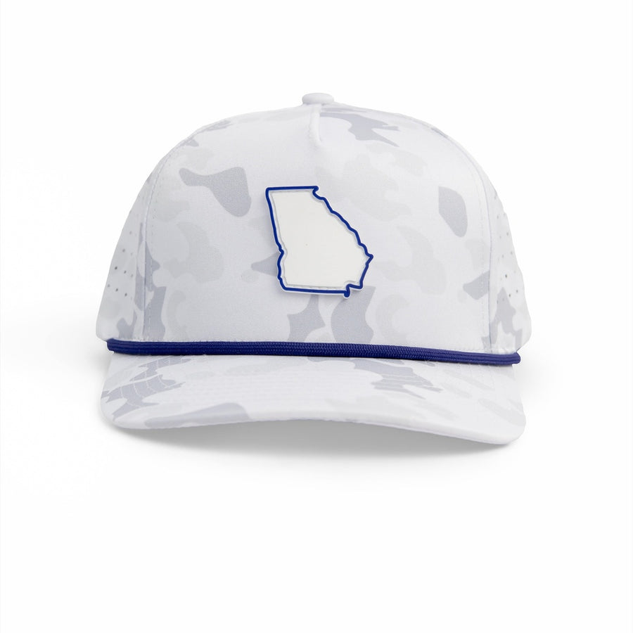 Georgia Navy State - Brawn & Fox Origin 5-Panel Golf Hat Back